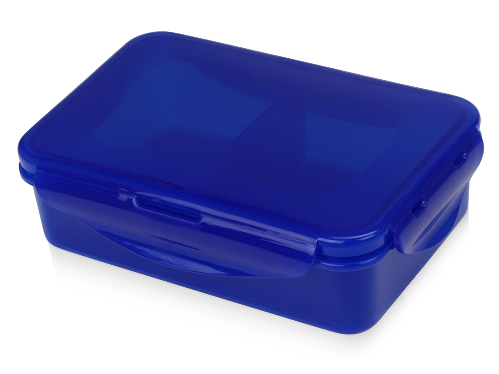 Герметичный ланч-бокс Foody с двумя секциями, 650мл, синий-0