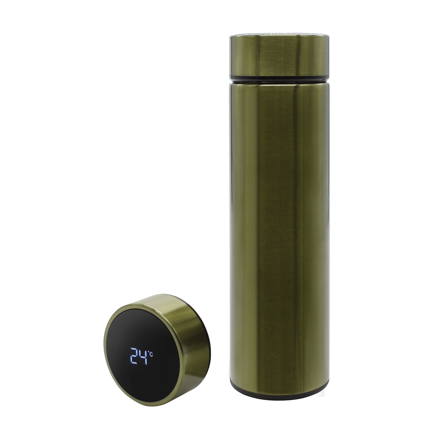 Термос Reactor металлик с датчиком температуры (хаки)-1