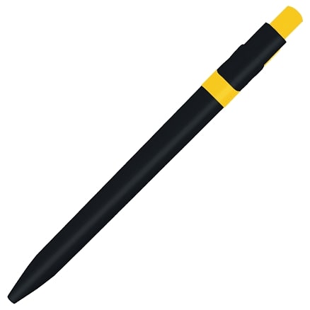 Ручка шариковая пластиковая Ravena Color, Черный/желтый-1