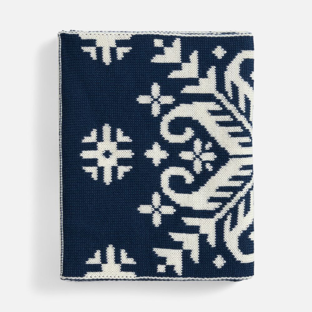 Шарф Wintertude L, синий с белым-1