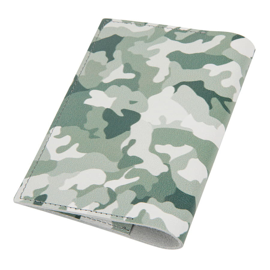 Обложка для паспорта MILITARY, серый, белый-2