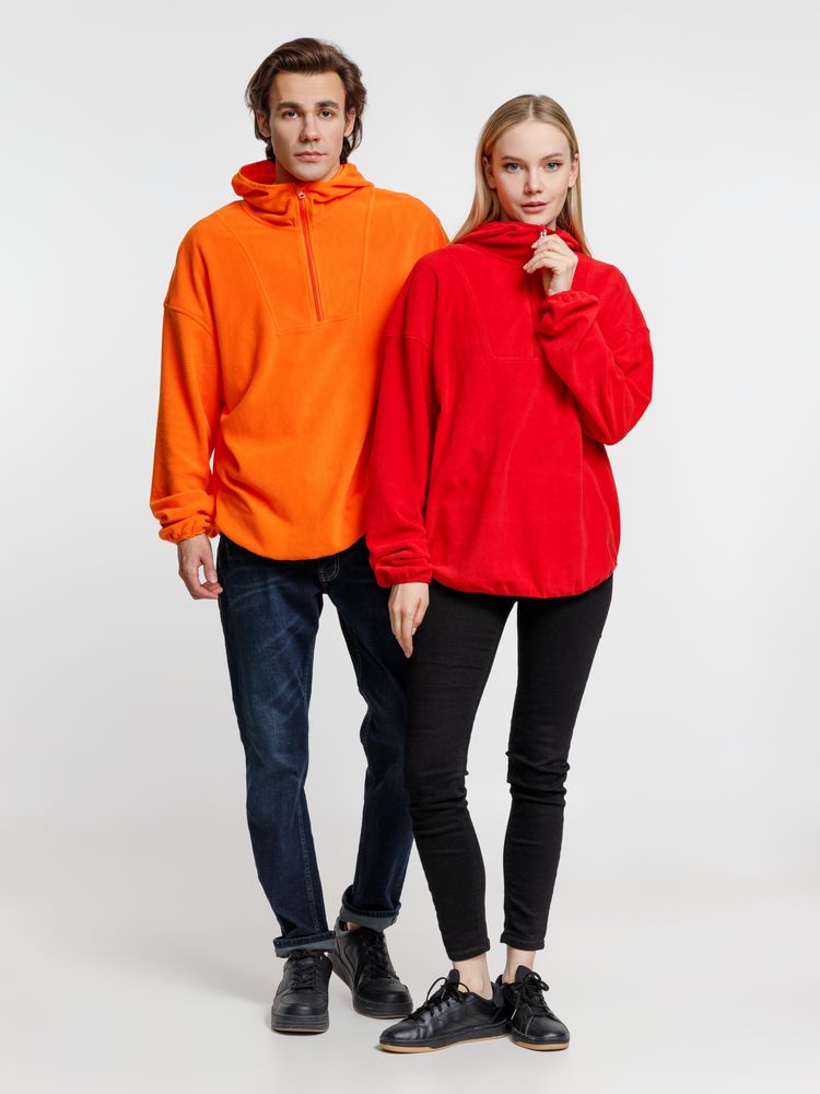 Анорак флисовый унисекс Fliska, оранжевый-5