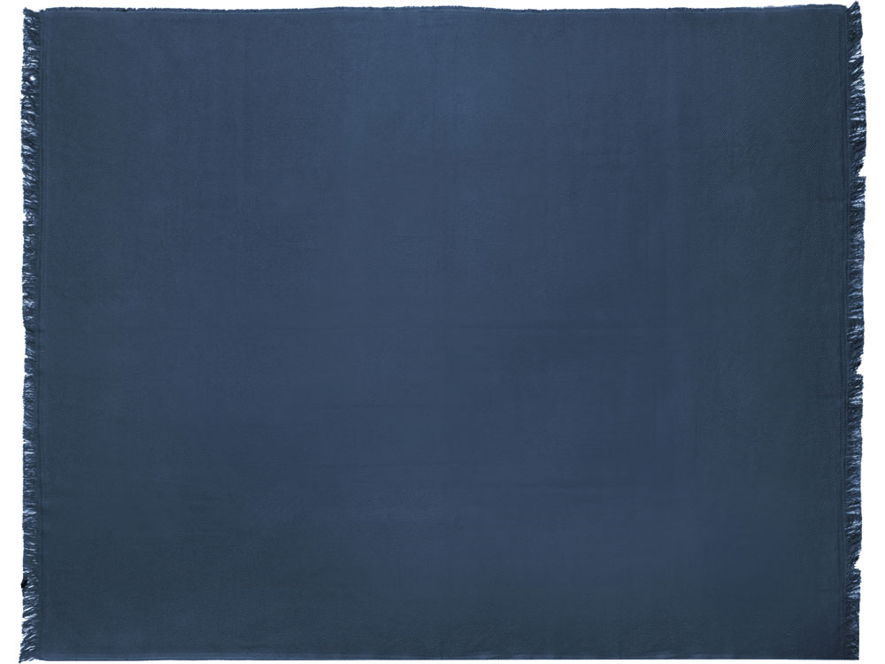 Плед Lina133x180 см., 100% хлопок, синий-4