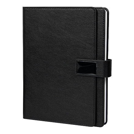 Ежедневник в суперобложке Country Alfa Mocco Business Edition B5 в подарочной коробке, Чёрный-2