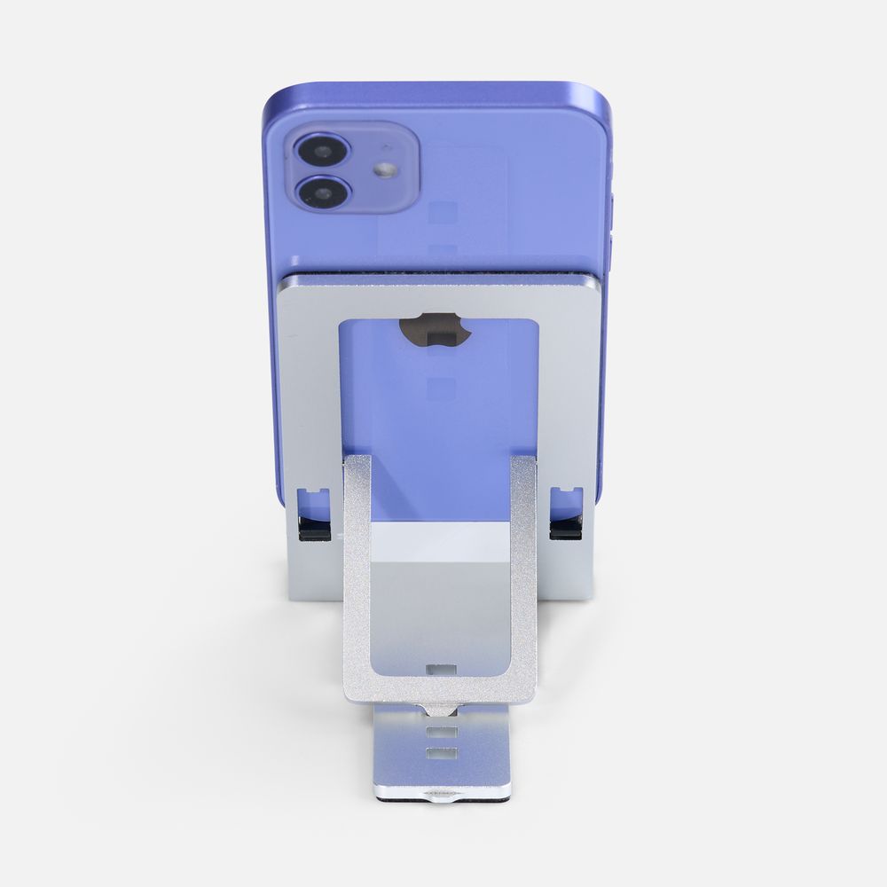 Подставка для смартфона Tactic, серебристая-4