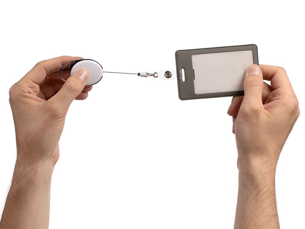 Ретрактор Access New с карабином, белый-2