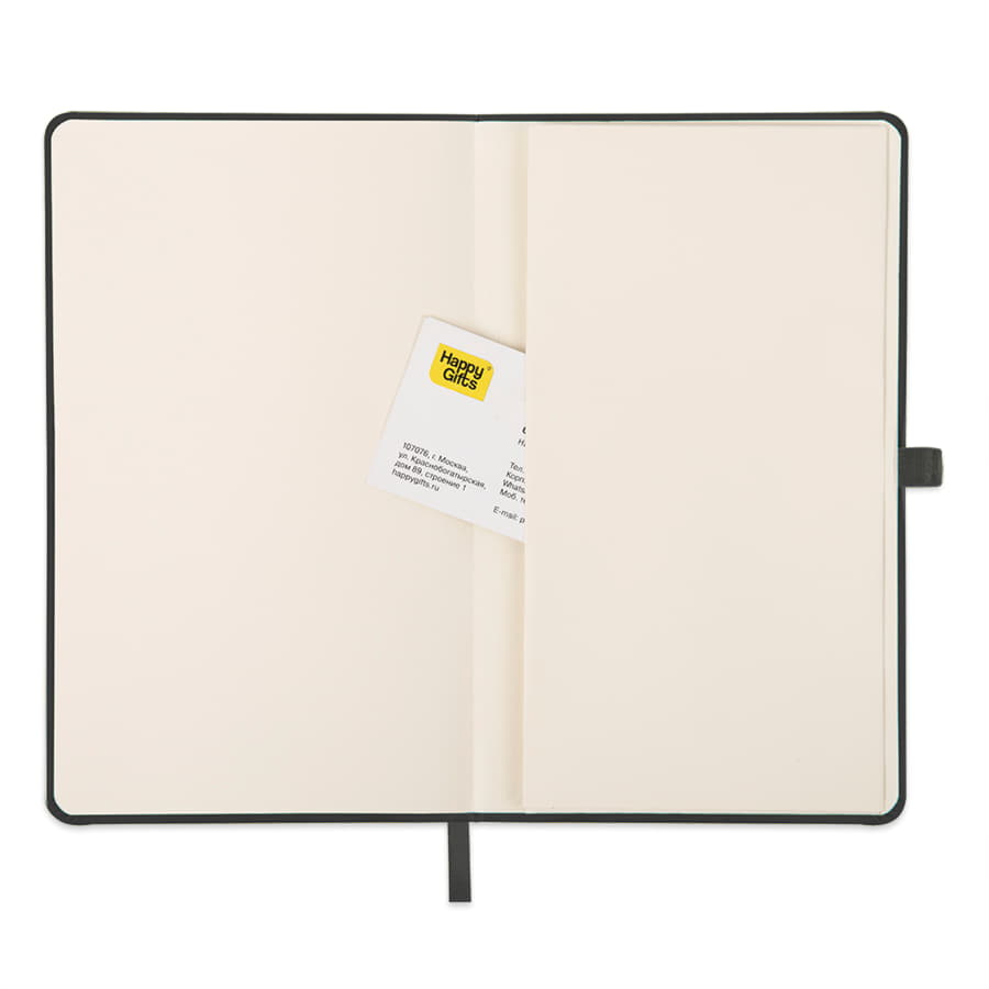 Ежедневник недатированный HAMILTON, A5, черный, кремовый блок, черный-1