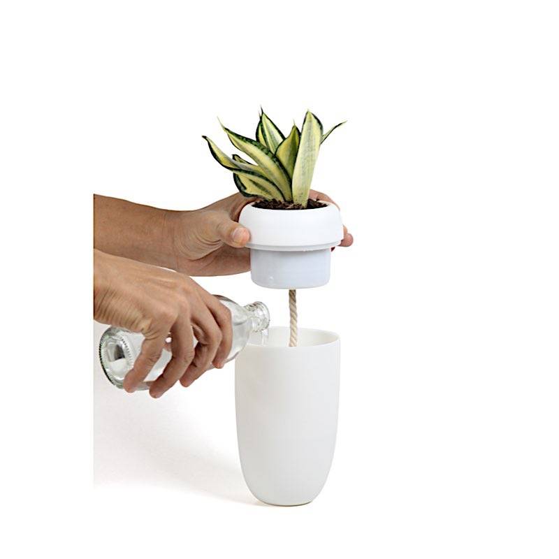 Горшок с крышкой, Белый-0