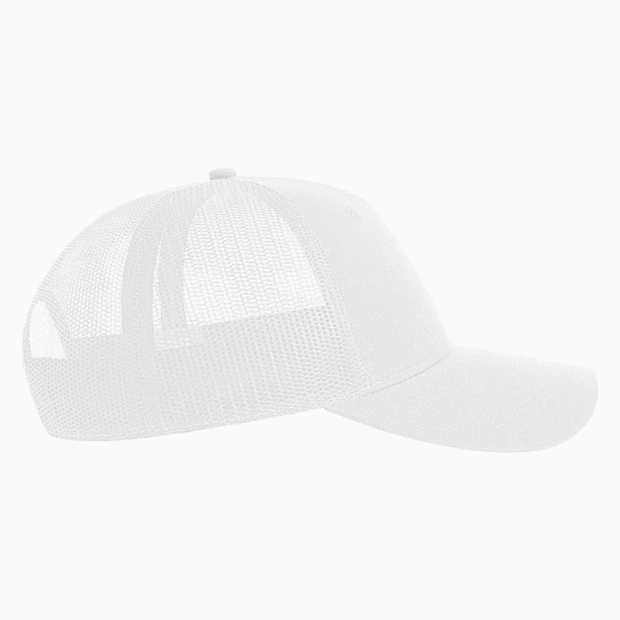 Бейсболка ZION, 5 клиньев, пластиковая застежка, белый-1