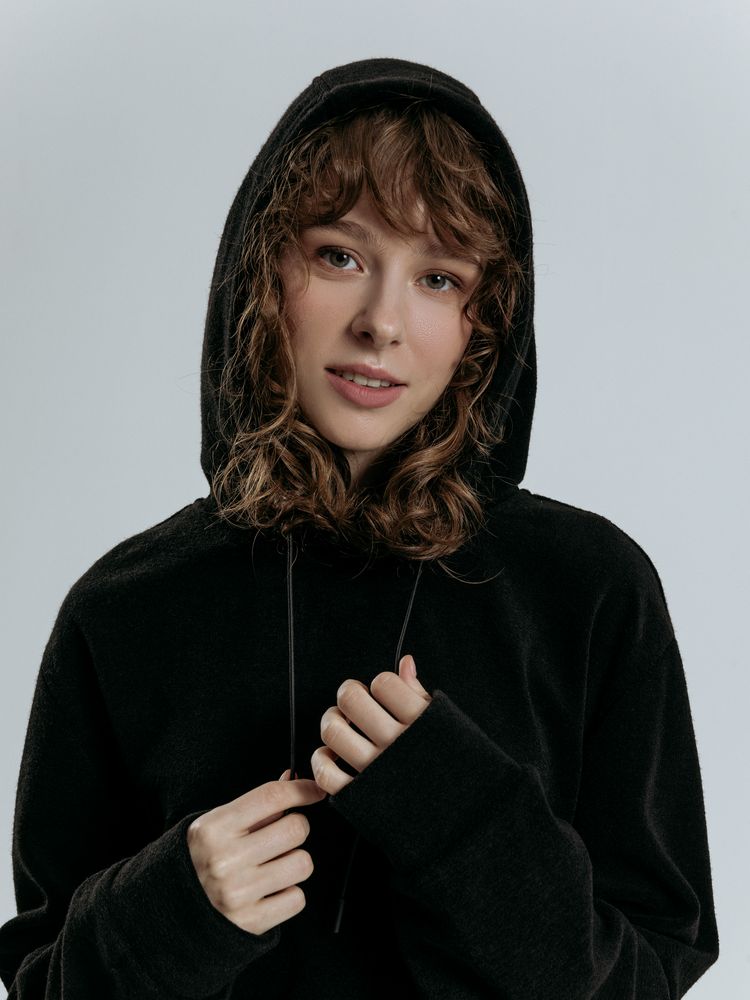 Худи унисекс Prima Vista, черное-6