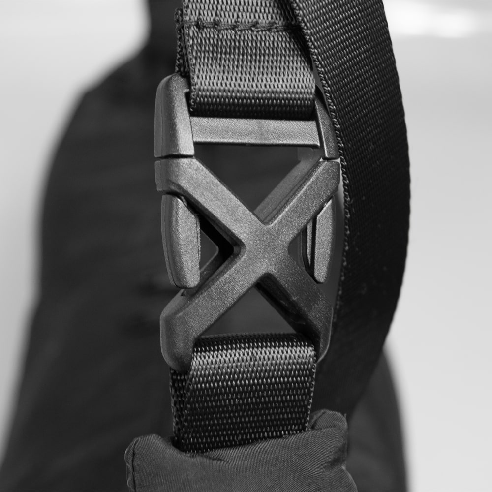 Сумка нейлоновая Messenger Bag Comfort Travel, Чёрный-4