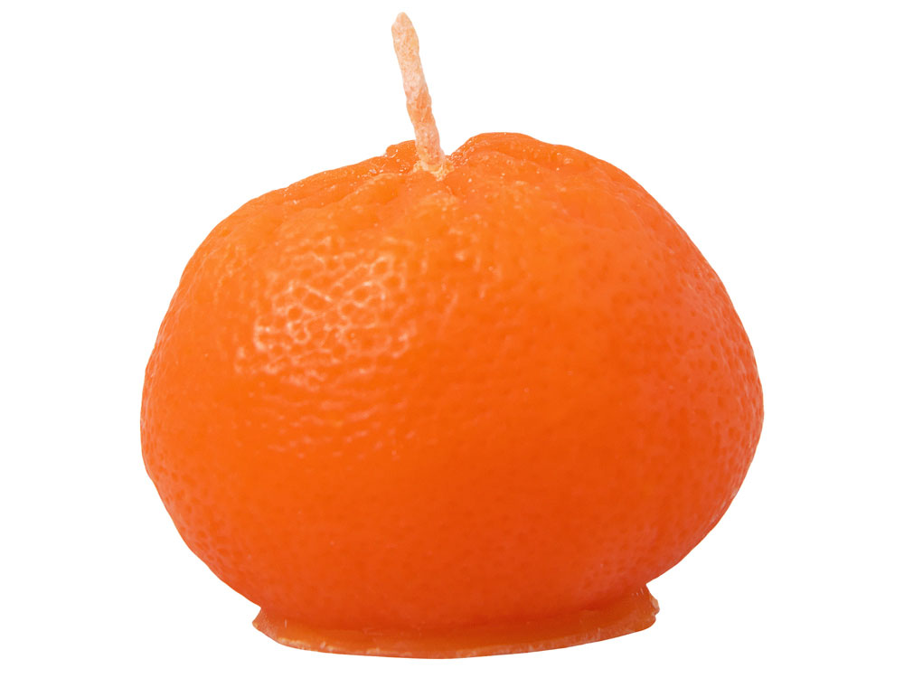 Набор свечей Мандарины в сетке, оранжевый-3