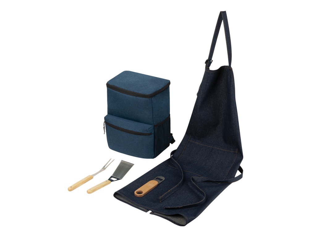 Подарочный набор для барбекю BBQ party, синий-1
