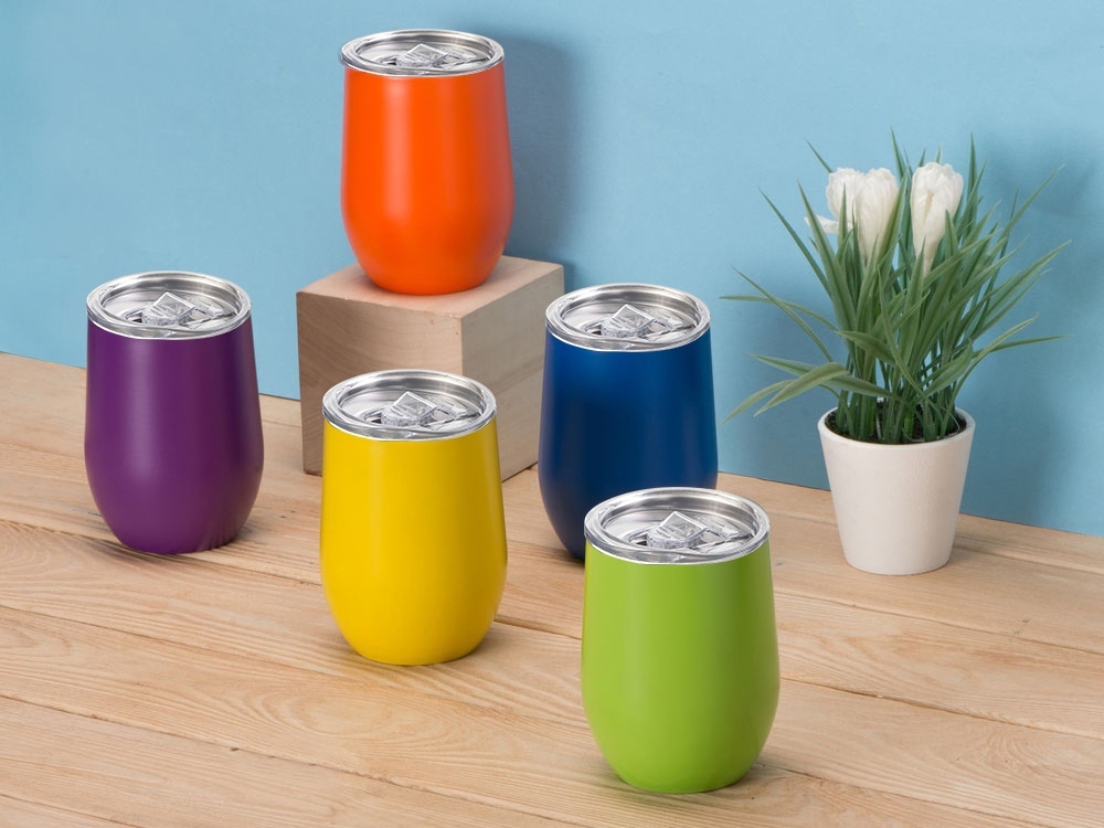 Вакуумная термокружка Sense, непротекаемая крышка, крафтовая упаковка, розовый-8