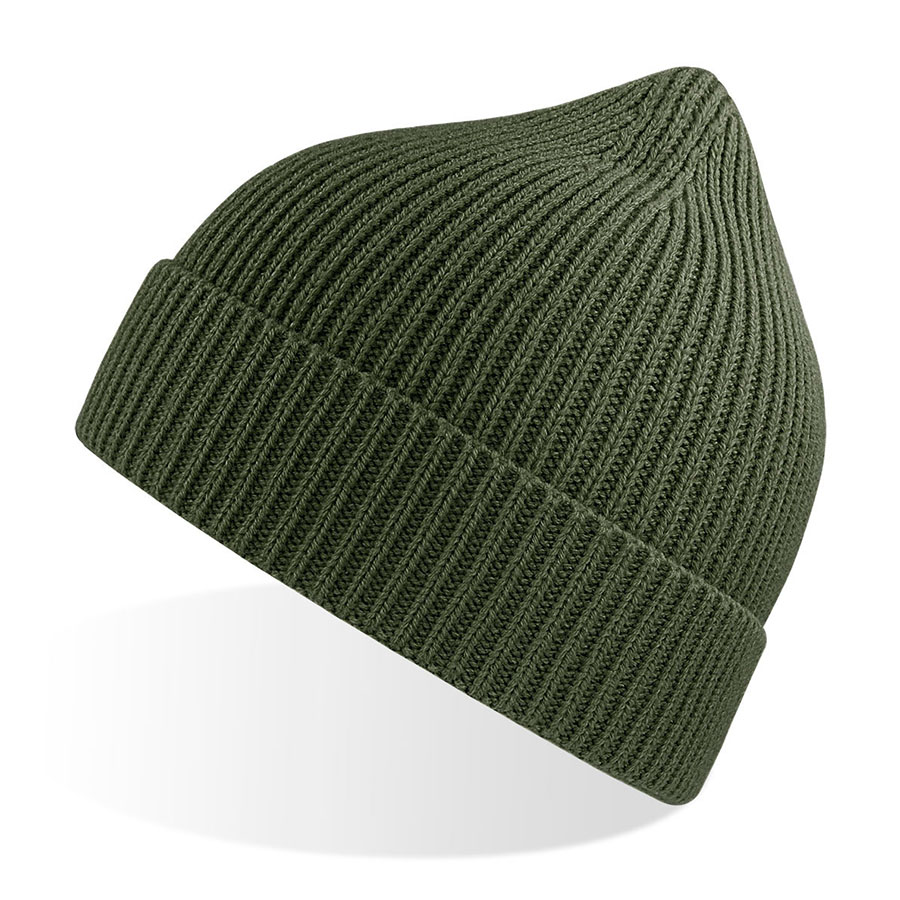 Шапка ANDY с отворотом, оливковый-0