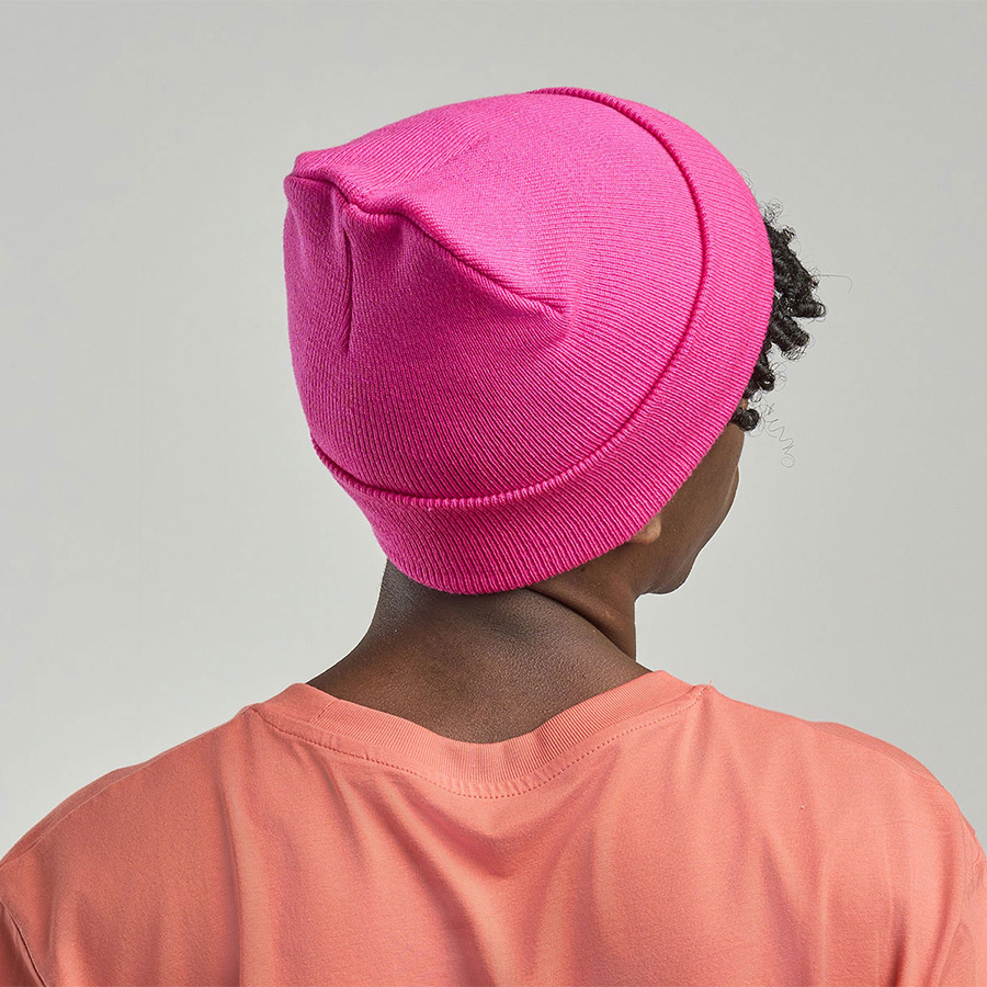 Шапка вязаная  двойная Wind-S, фиолетовый-4