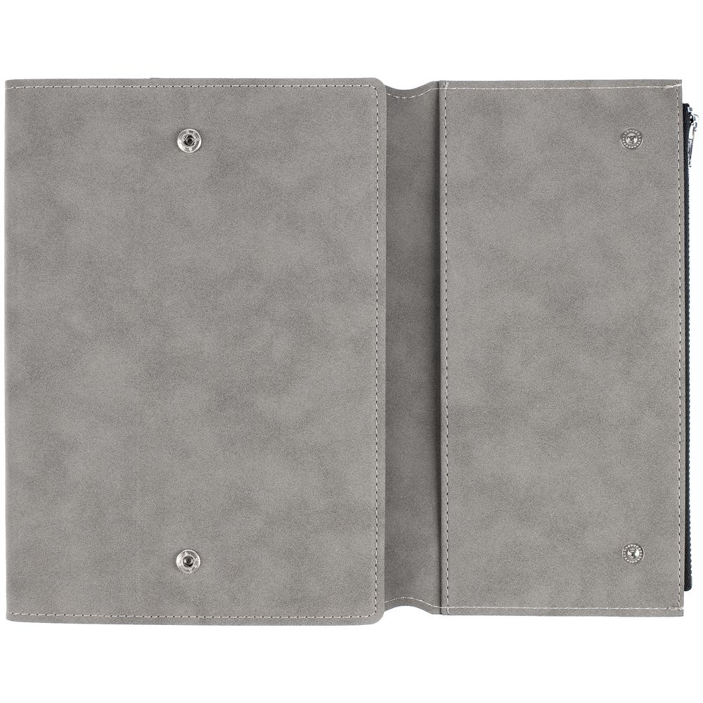 Ежедневник Grace на заказ, недатированный, серый-2