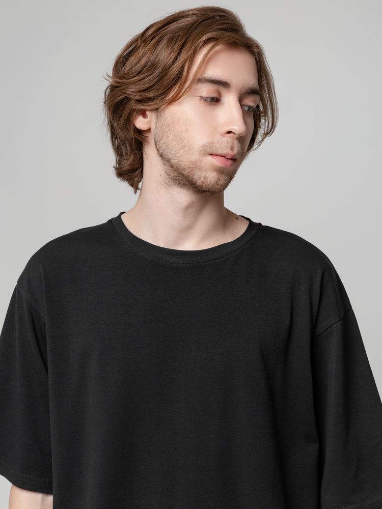 Футболка унисекс оверсайз Street Vibes, черная-4