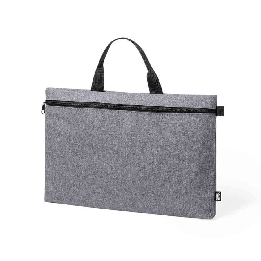 Конференц-сумка DIVAZ, рециклированный полиэстер, серый меланж-1