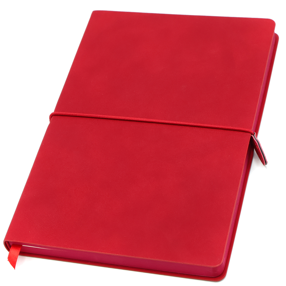 Ежедневник A5 недатированный Massimo в мягком переплёте, Красный-0