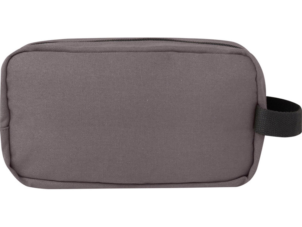 Косметичка Joey из холста, переработанного по стандарту GRS, объемом 3,5 л, серый-2