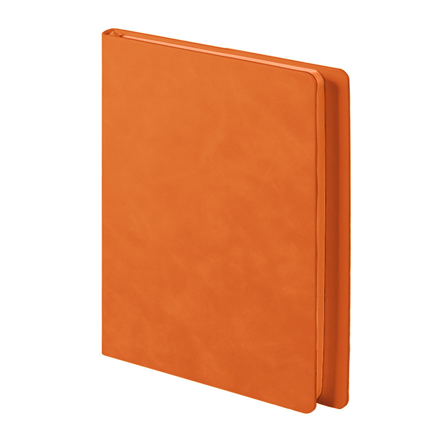 Ежедневник недатированный Solas, формат А5, с магнитом, оранжевый, кремовый блок в линейку, оранжевый-0