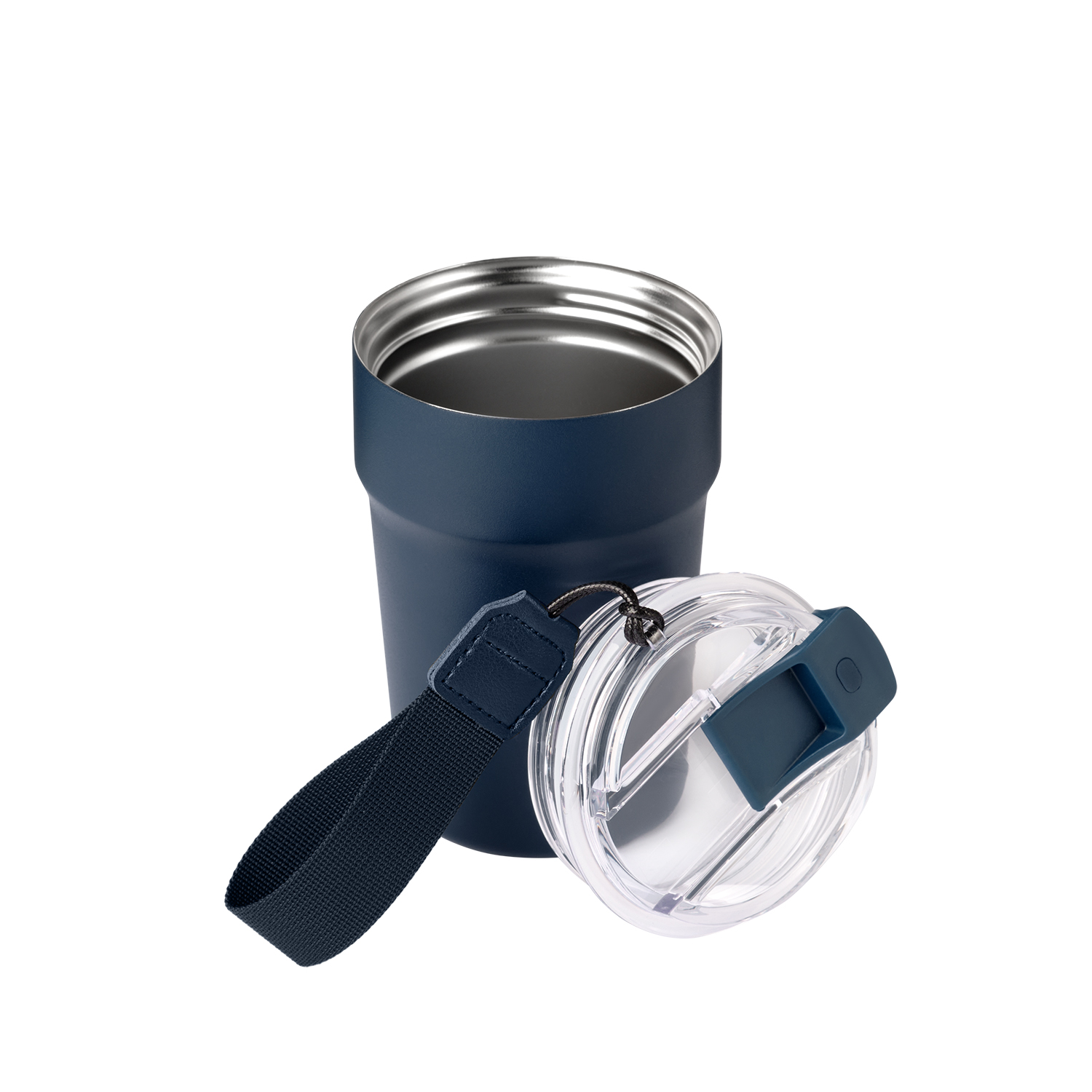 Термокружка вакуумная Monaco, синяя-2