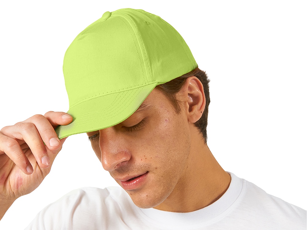 Бейсболка Memphis 5-ти панельная, зеленое яблоко-1