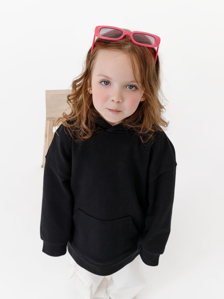 Худи детское оверсайз Houdini, черное-5