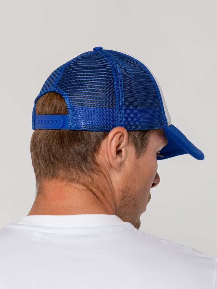 Бейсболка Sunbreaker, ярко-синяя с белым-3