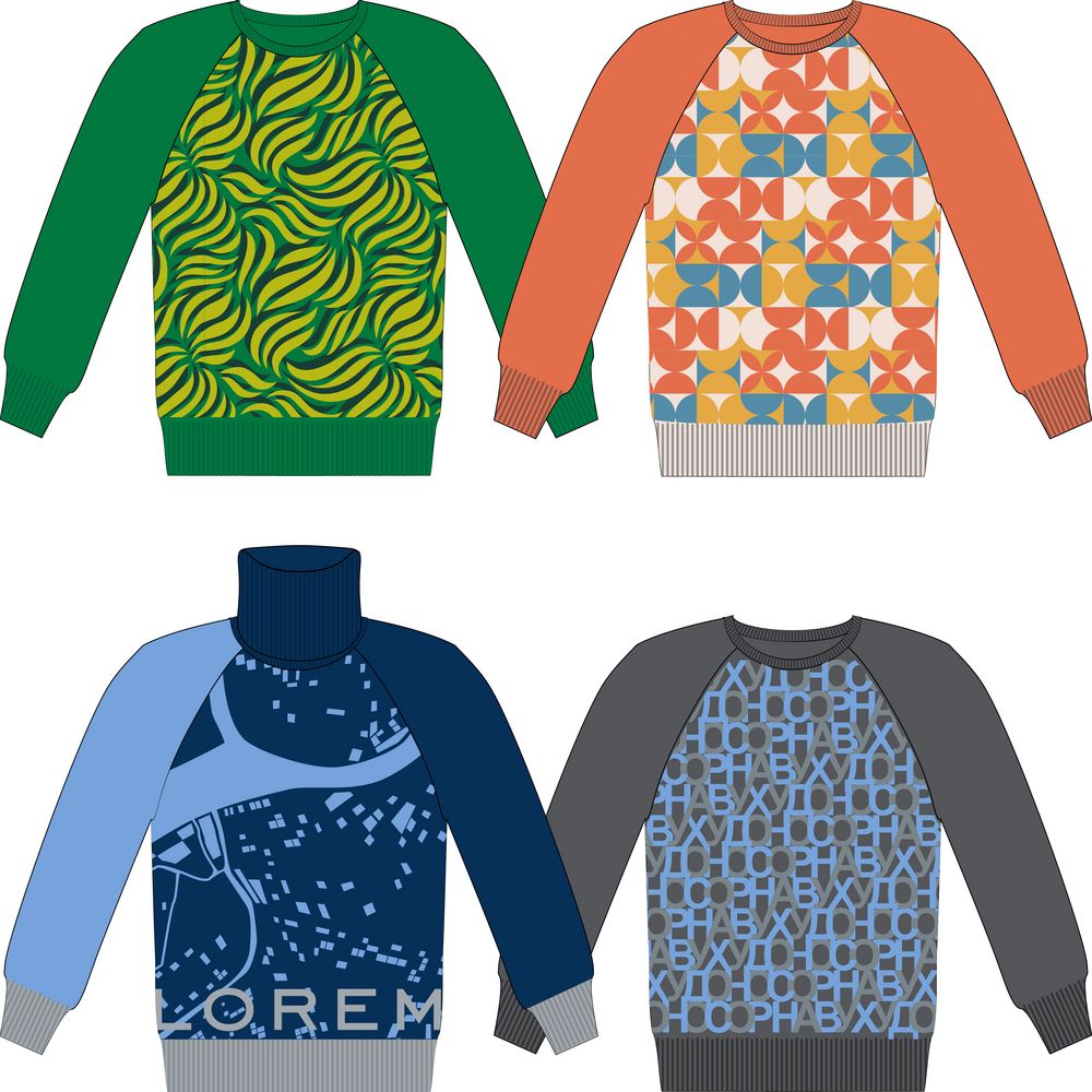 Джемпер на заказ Tricksy Net Reglan, полушерсть-0