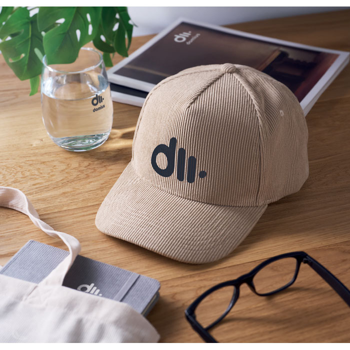 Бейсболка 5-клинка, бежевый-7