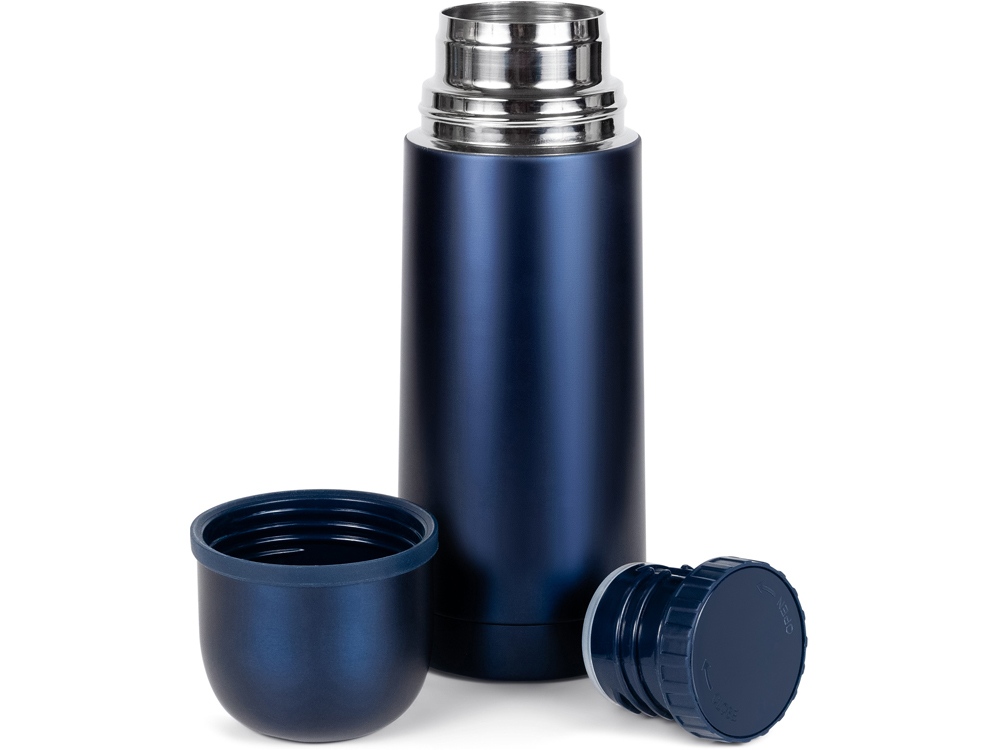 Термос Relaxika 101 (0,35 литра), темно-синий (без лого)-5