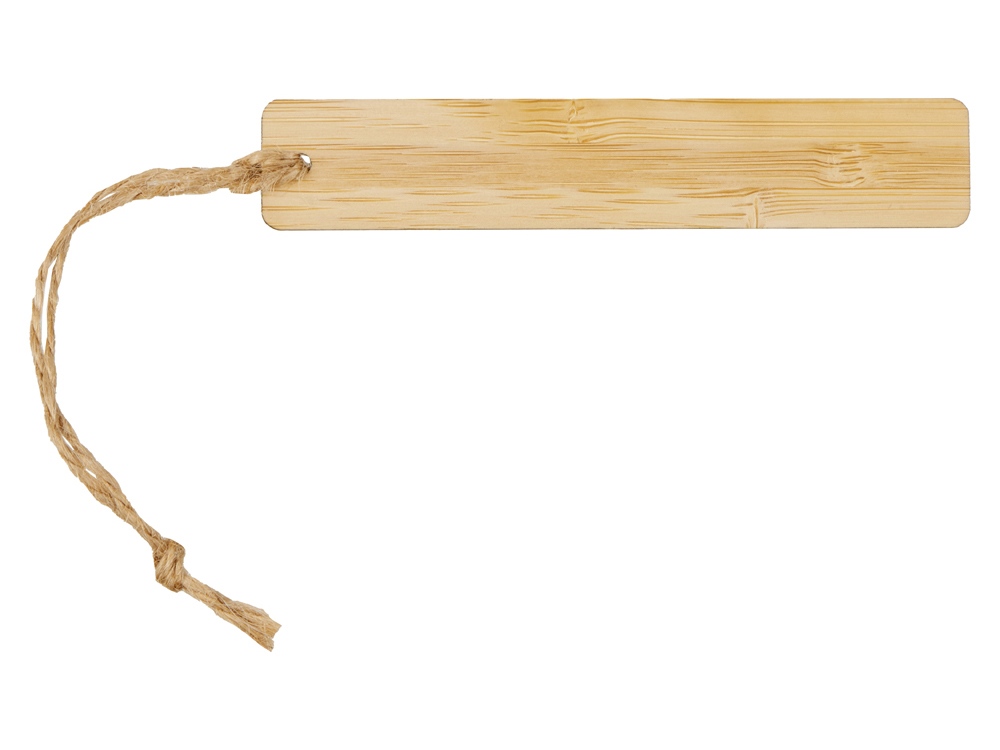 Закладка с линейкой из бамбука Bookmark, натуральный-2