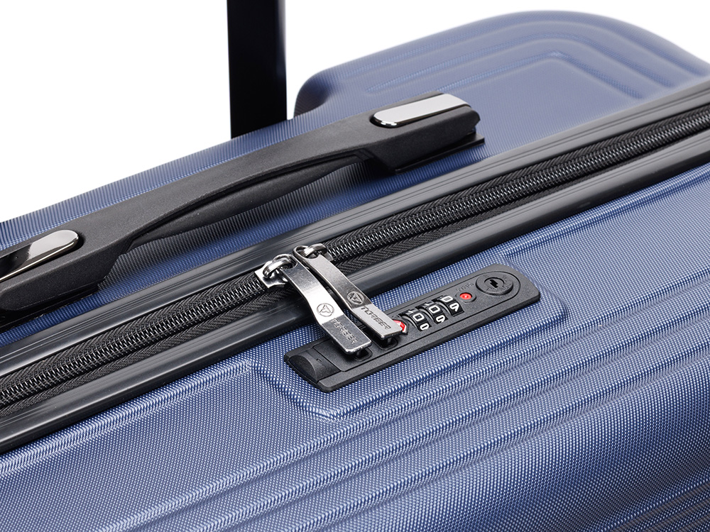 Чемодан TORBER Onego, синий, ABS-пластик, 79,5 х 51 х 29 см, 103 л-7