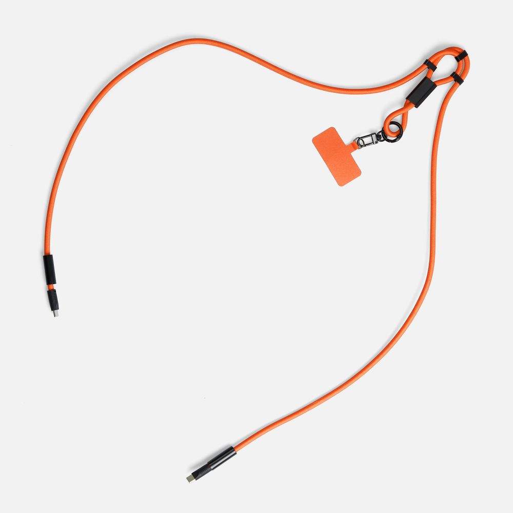 Кабель-ланьярд energyFlex Power Delivery 60 Вт, оранжевый-3