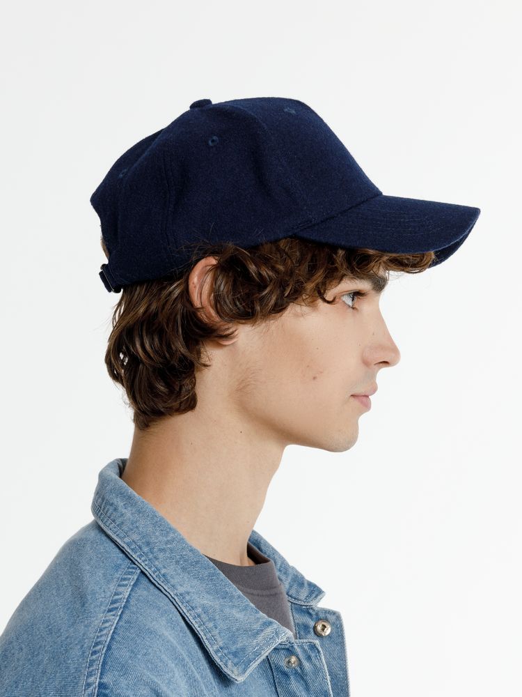 Бейсболка Woolridge, темно-синяя-4