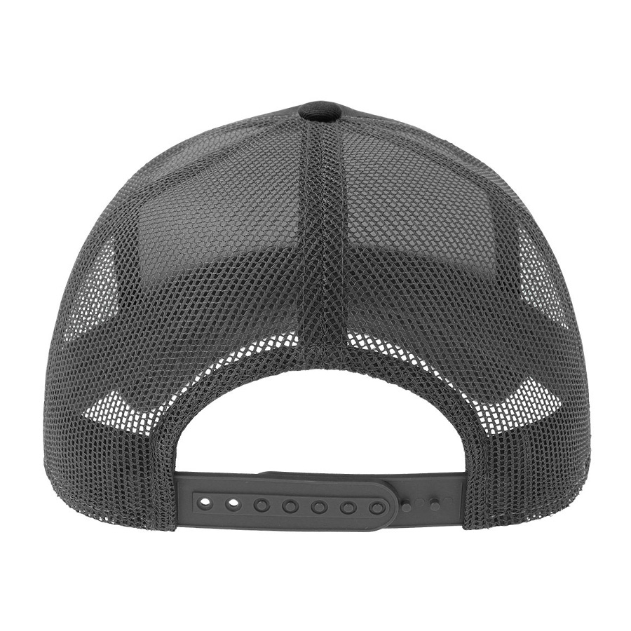 Бейсболка RAPPER COTTON-S, 5 клиньев, пластиковая застёжка, черный, темно-серый-1