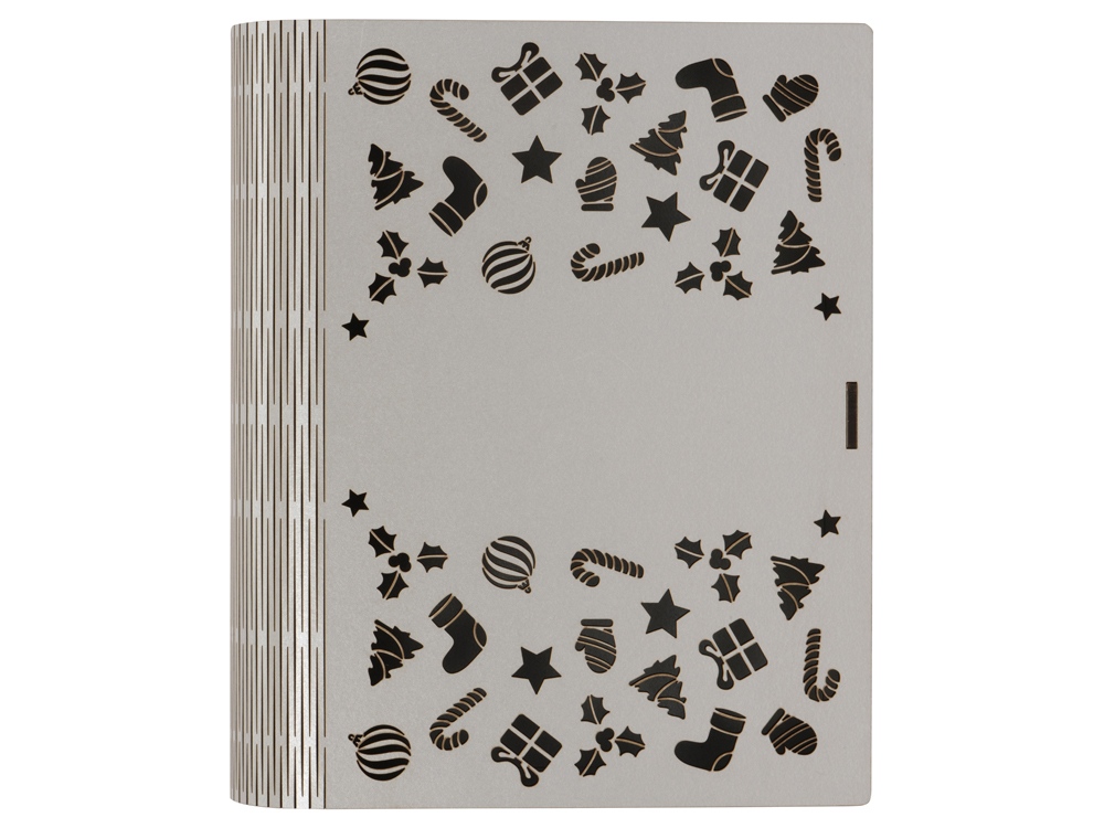 Деревянная коробка с резной крышкой Книга, L-2