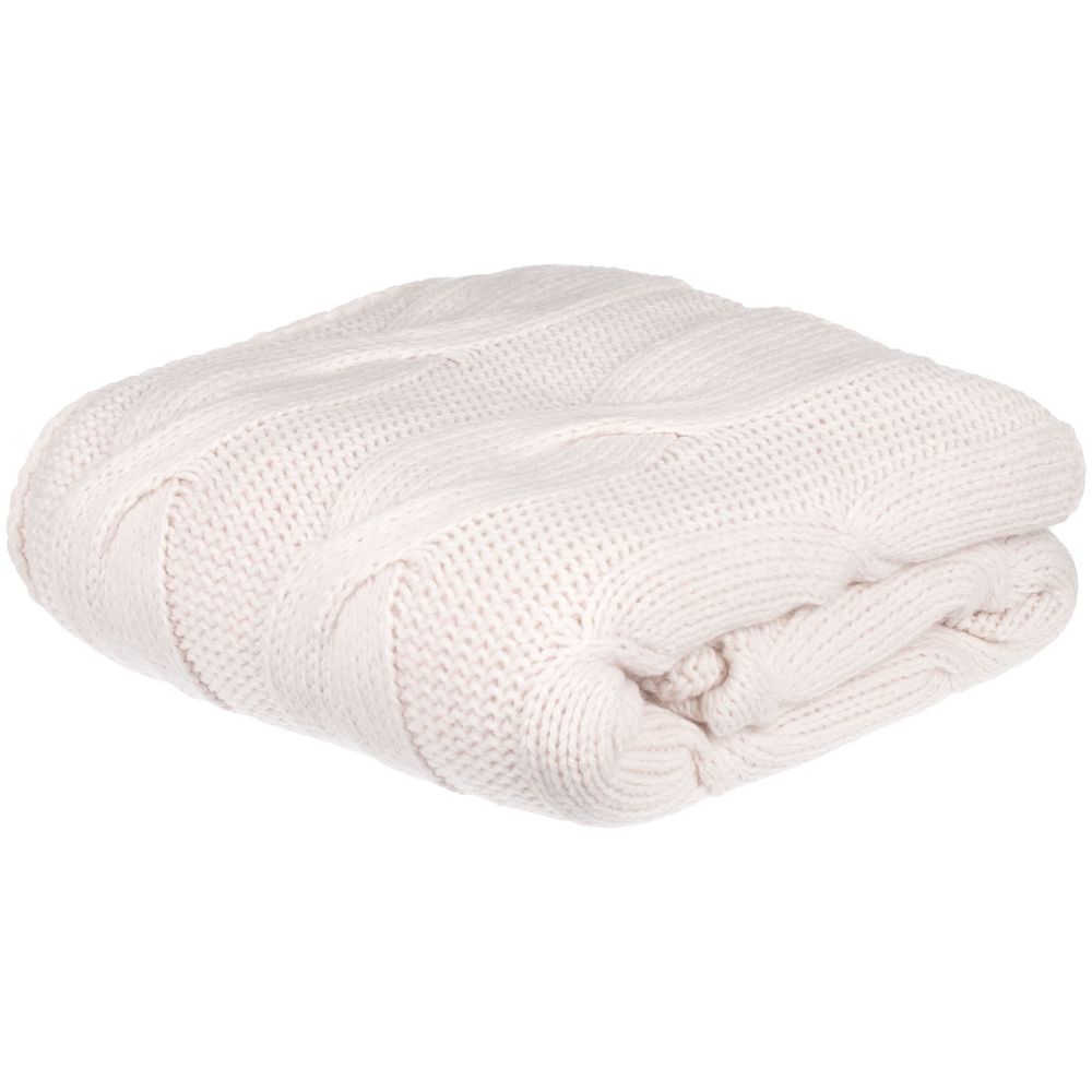 Плед Snefald, жемчужно-белый-1