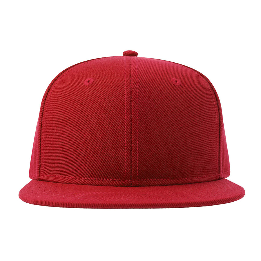 Бейсболка SNAP BACK-S, 6 клиньев, пластиковая застежка, красный-6