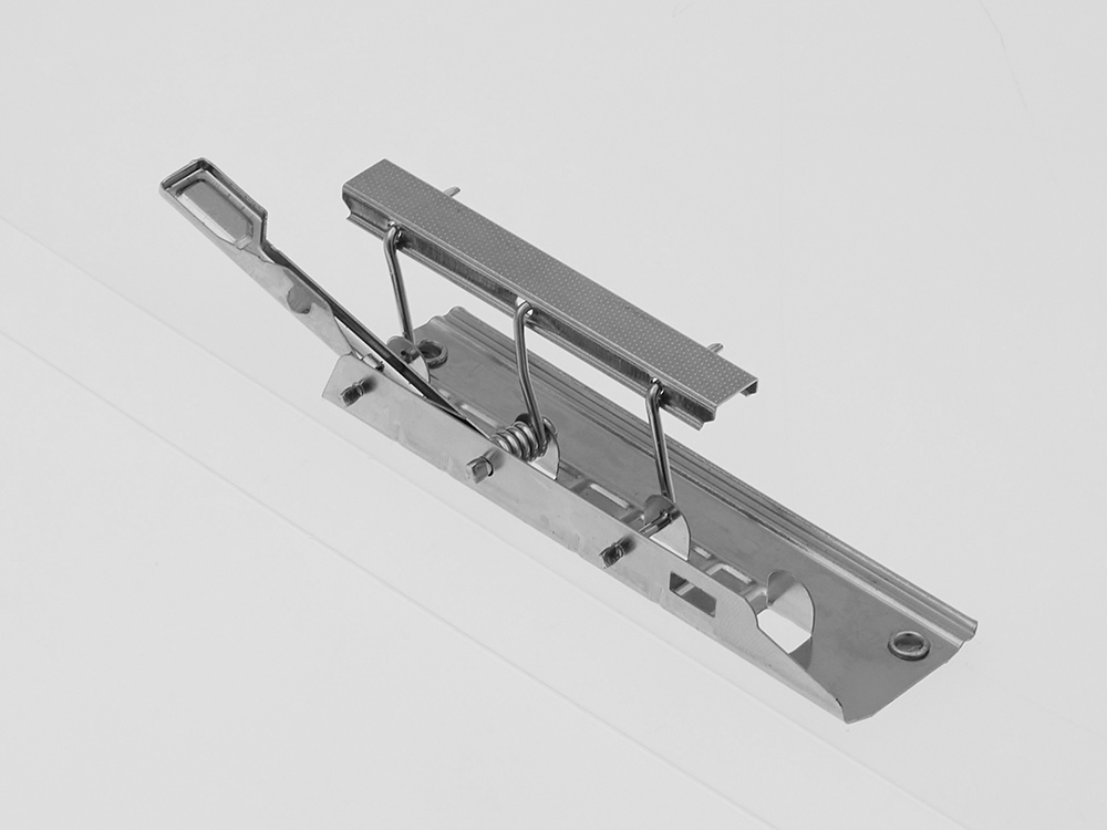 Папка пластиковая с боковым зажимом, прозрачный-6