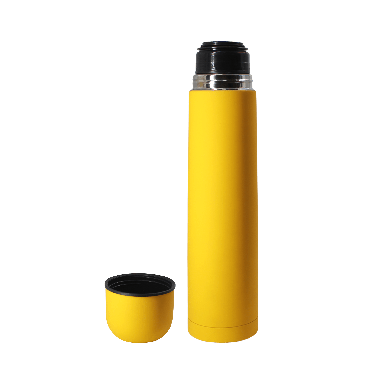 Термос софт-тач Yanemal 1 л. (желтый)-2