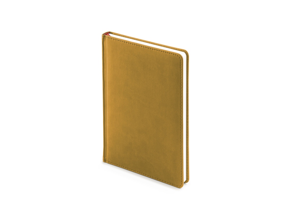 Ежедневник недатированный А5 Velvet, горчичный-0
