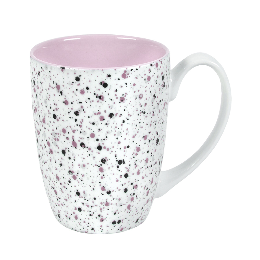 Кружка TERRAZZO, белый, розовый-0