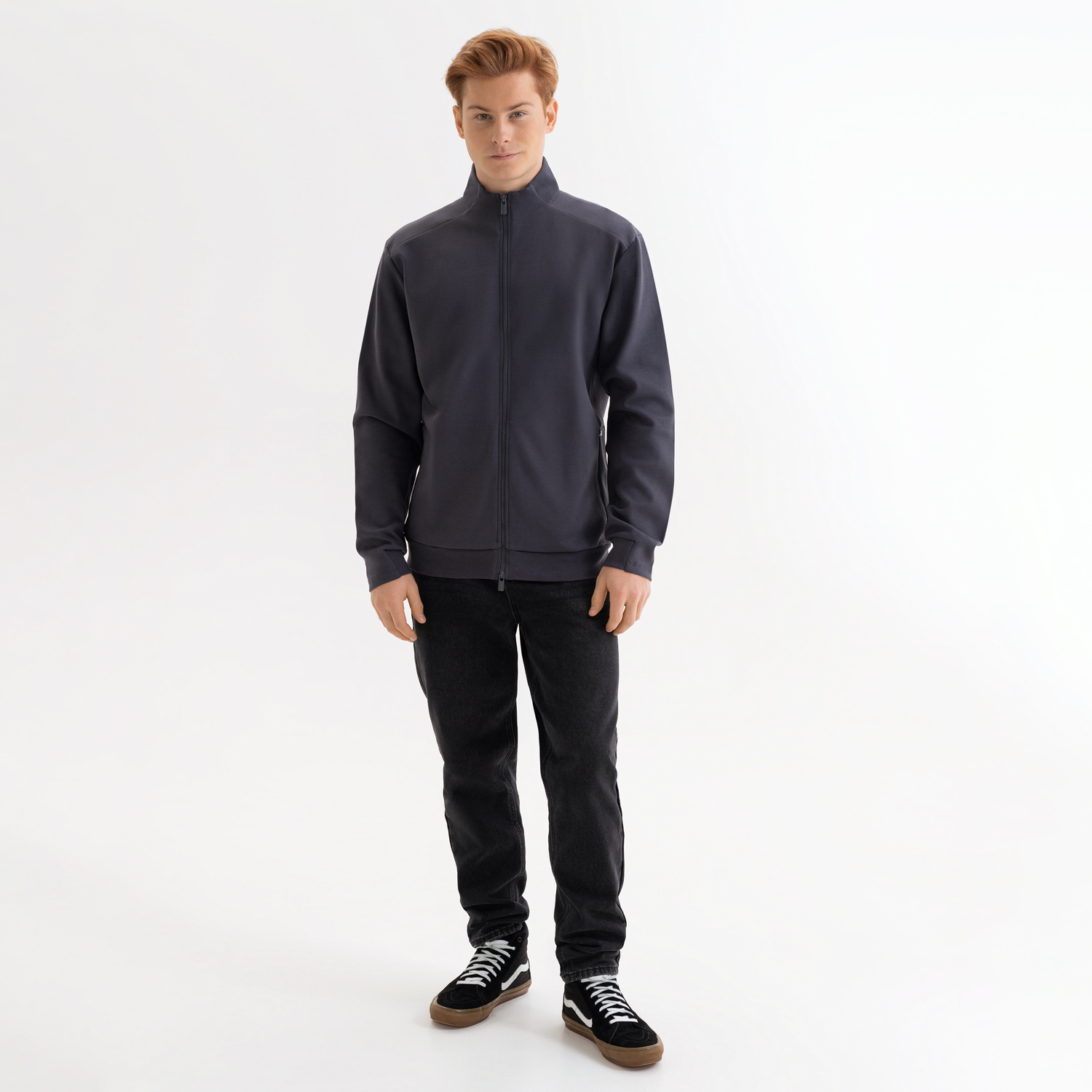 Толстовка на молнии Астин (Astin), антрацит-2