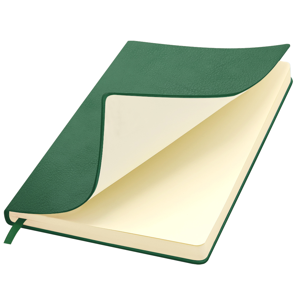 Ежедневник A5 недатированный Franco в мягком переплёте, Бутылочно-зеленый-0