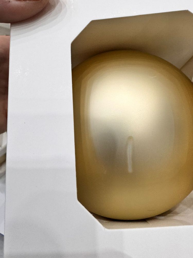 Оформительский шар Finery, 8 см, матовый золотистый-2