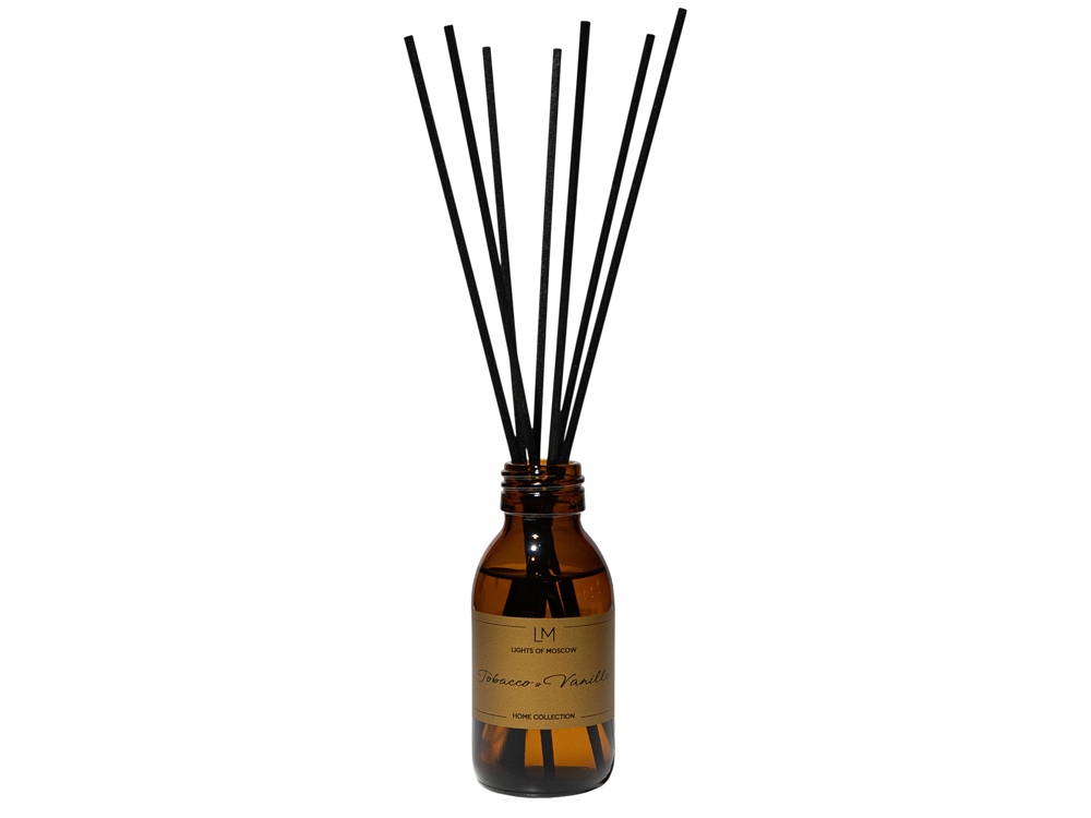 Ароматический диффузор с палочками, табак и ваниль, 100 мл-0