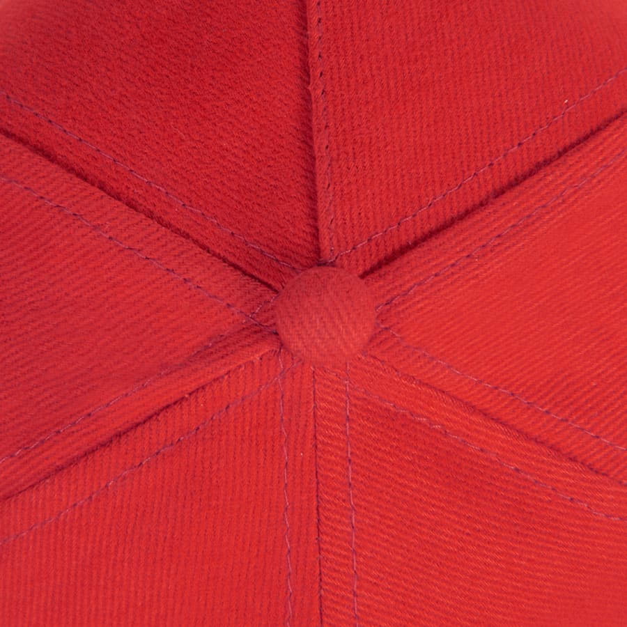 Бейсболка PREMIUM S, 5 клиньев, металлическая застежка, красный-5